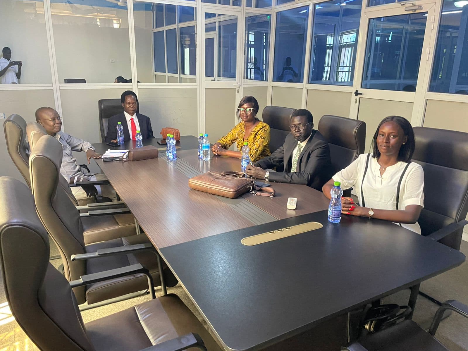 HWISS leadership team in a coordination meeting